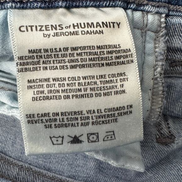 Citizens of Humanity Rocket High Rise Crop Skinny jeans in Distressed Fizzle 24 - Picture 9 of 16